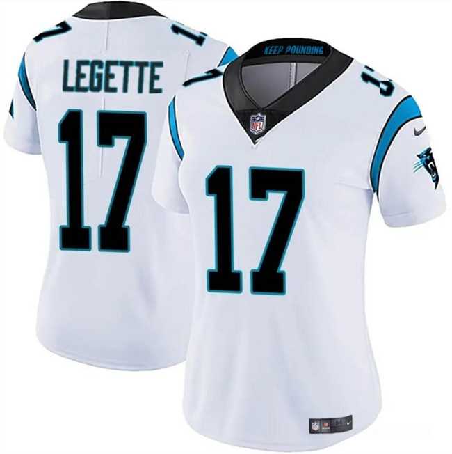 Womens Carolina Panthers #17 Xavier Legette White 2024 Draft Vapor Stitched Jersey Dzhi->women nfl jersey->Women Jersey